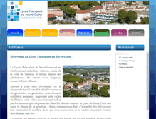Tablet Screenshot of lyceesacrecoeur.fr